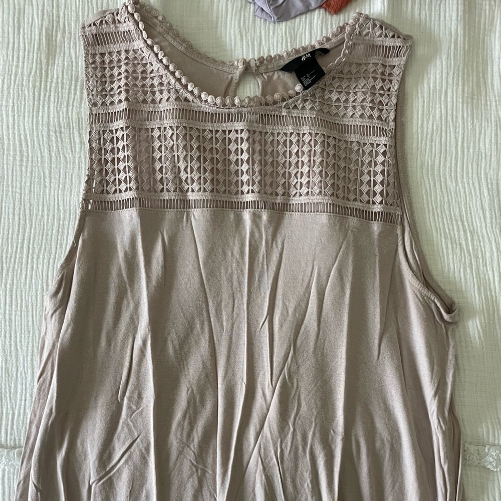 Light pink tank top blouse